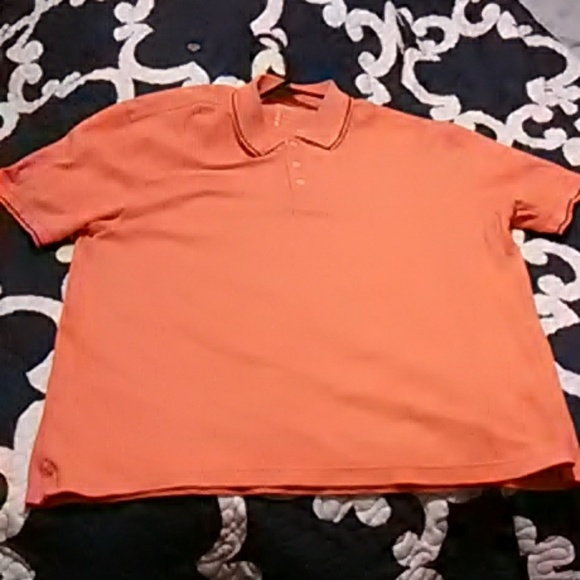 Coral and Navy blue John Bartlett 3 button shirt - Picture 1 of 4